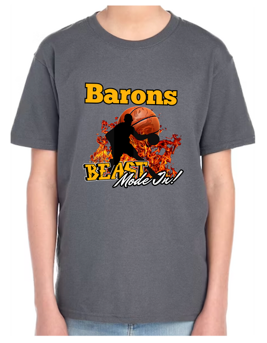 Barons Basketball T shirt Youth
